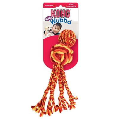 Kong Wubba Weaves Touw Assorti - Best4pets.nl