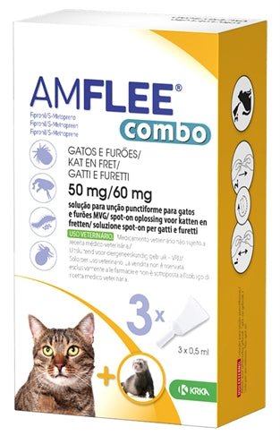 Krka Amflee Combo Spot On Kat / Fret 50 MG 3 PIP - Best4pets.nl