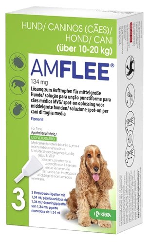 Krka Amflee Spot On Hond - Best4pets.nl