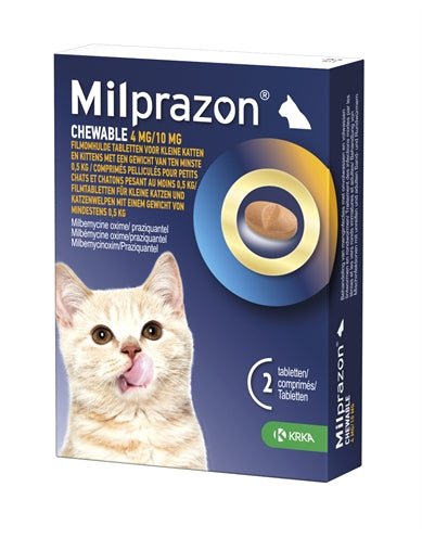 Krka Milprazon Kauwtabletten Ontwormingstabletten Kat - Best4pets.nl