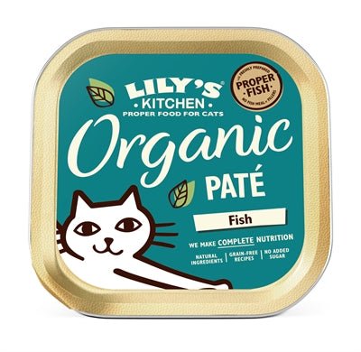 Lily's Kitchen Cat Organic Fish Pate 19X85 GR - Best4pets.nl