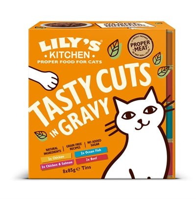 Lily's Kitchen Tasty Cuts In Gravy Multipack 8X85 GR - Best4pets.nl