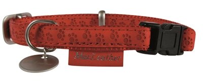 Macleather Halsband Rood - Best4pets.nl