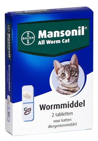 Mansonil Kat All Worm Tabletten - Best4pets.nl