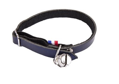 Martin Halsband Kat Dakota Leer Blauw - Best4pets.nl