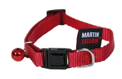 Martin Kattenhalsband Nylon Uni Rood 10 MMX20 - 30 CM - Best4pets.nl