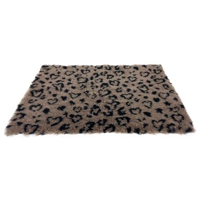 Martin Vetbed Print Luipaardprint Beige / Zwart Gerecycled - Best4pets.nl