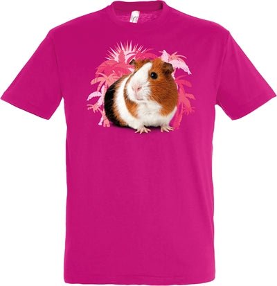 Merkloos T-Shirt Cavia Fuchsia - Best4pets.nl