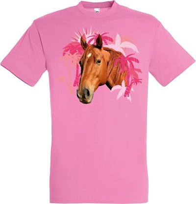 Merkloos T-Shirt Paard Roze - Best4pets.nl