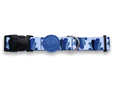 Morso Halsband Hond Gerecycled Splash Blauw - Best4pets.nl