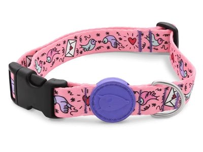 Morso Halsband Hond Gerecycled Sweet Tweet Roze - Best4pets.nl