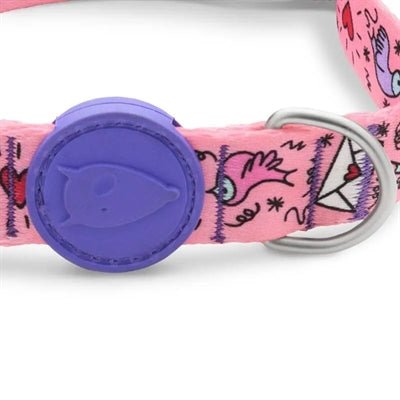 Morso Halsband Hond Gerecycled Sweet Tweet Roze - Best4pets.nl