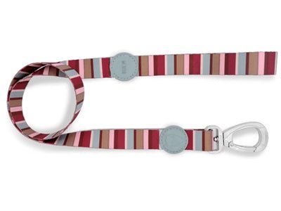 Morso Hondenriem Gerecycled Skyline Rood / Roze - Best4pets.nl