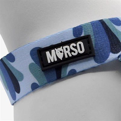 Morso Mini Hondentuig Verstelbaar Gerecycled Splash Blauw - Best4pets.nl