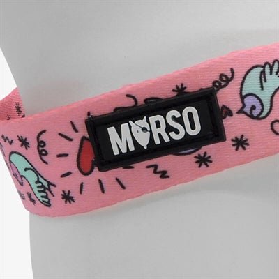 Morso Mini Hondentuig Verstelbaar Gerecycled Sweet Tweet Roze - Best4pets.nl