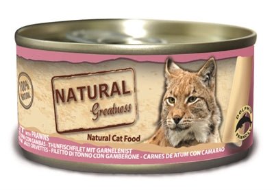 Natural Greatness Tuna Fillet / Prawns 70 GR - Best4pets.nl