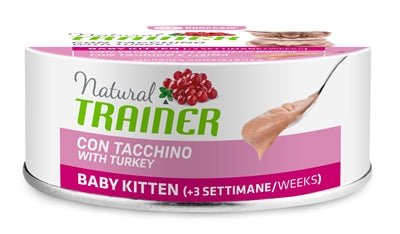 Natural Trainer Cat Kitten Turkey Blik 24X80 GR - Best4pets.nl