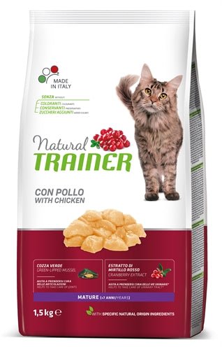 Natural Trainer Cat Mature Chicken 1,5 KG - Best4pets.nl