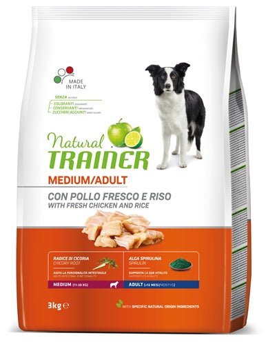 Natural Trainer Dog Adult Medium Chicken / Rice - Best4pets.nl