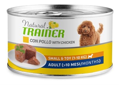 Natural Trainer Dog Adult Mini Maintenance Chicken 24X150 GR - Best4pets.nl