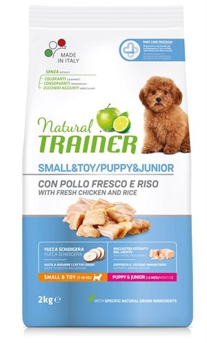 Natural Trainer Dog Puppy / Junior Mini Chicken 1,5 KG - Best4pets.nl