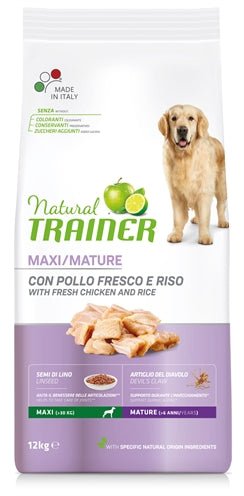 Natural Trainer Dog Senior Maxi Chicken 12 KG - Best4pets.nl