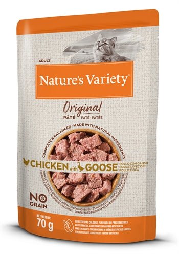 Natures Variety Original Pouch Chicken / Goose 12X70 GR - Best4pets.nl