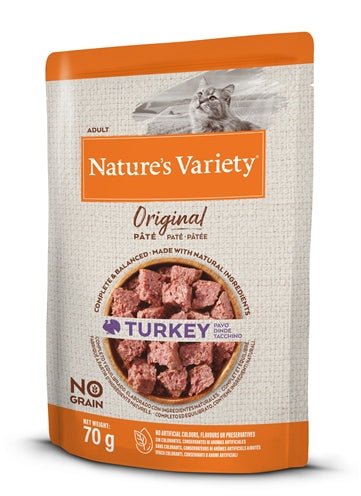 Natures Variety Original Pouch Turkey 12X70 GR - Best4pets.nl