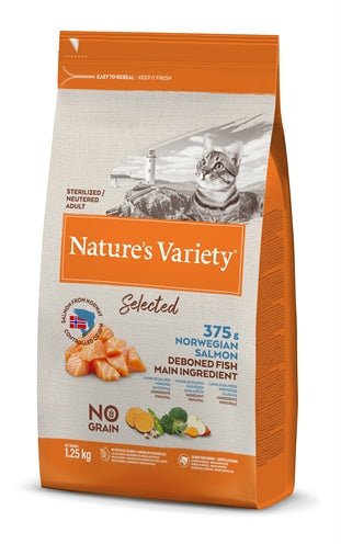 Natures Variety Selected Sterilized Norwegian Salmon 1,25 KG - Best4pets.nl