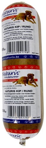 Naturis Houdbaar Kip/Rund 650 GR - Best4pets.nl