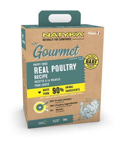 Natyka Gourmet Puppy Poultry 9 KG - Best4pets.nl