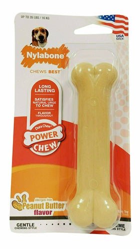 Nylabone Dura Chew Pindakaas Voor Harde Bijters Hypoallergeen - Best4pets.nl