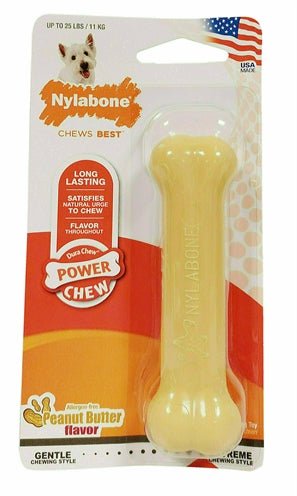 Nylabone Dura Chew Pindakaas Voor Harde Bijters Hypoallergeen - Best4pets.nl