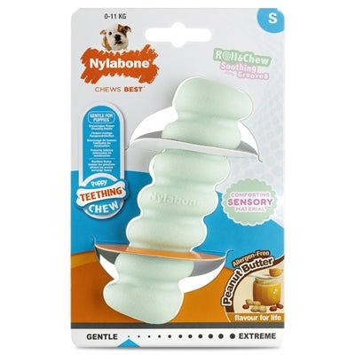 Nylabone Puppy Tactile Stick Pindakaassmaak - Best4pets.nl