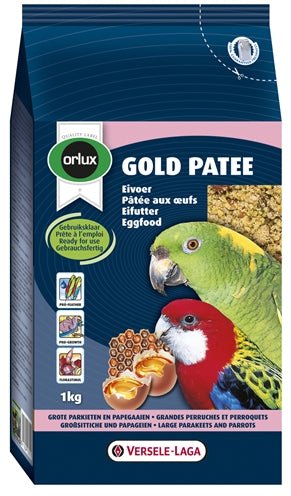 Orlux Gold Patee Eivoer Grote Parkiet/Papegaai 1 KG - Best4pets.nl