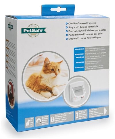 Petsafe Kattenluik Tot 7 Kg Magnetisch Slot Wit - Best4pets.nl