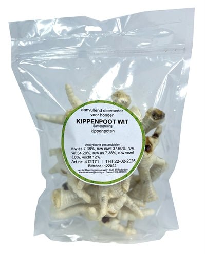 Petsnack Kippenpoten Wit - Best4pets.nl