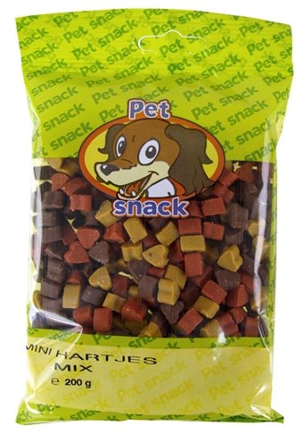 Petsnack Mini Hartjes Mix 200 GR (14 stuks) - Best4pets.nl