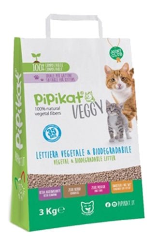 Pipikat Veggy Kattenbakvulling 3 KG - Best4pets.nl