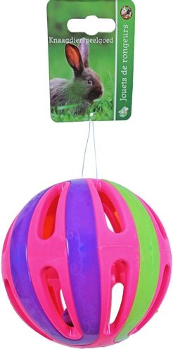 Plastic Knaagdierbal+ Bel 12,5 CM - Best4pets.nl