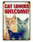 Plenty Gifts Waakbord Blik Cat Lovers Welcome 15X21 CM - Best4pets.nl