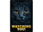 Plenty Gifts Waakbord Blik Zwarte Kat Watching You 21X15 CM - Best4pets.nl