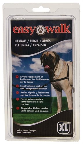 Premier Easy Walk Anti - Trek Tuig Zwart - Best4pets.nl