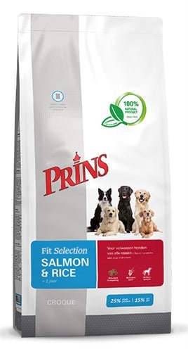 Prins Fit Selection Zalm/Rijst 15 KG - Best4pets.nl