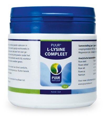 Puur Natuur L - Lysine Hond En Kat 50 GR - Best4pets.nl