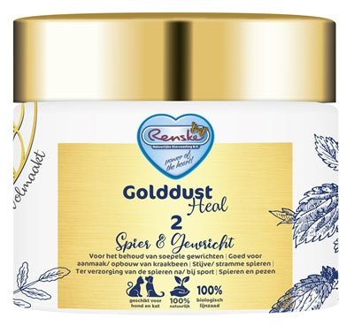 Renske Golddust Heal 3 Spier En Gewricht 250 GR - Best4pets.nl