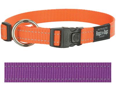 Rogz For Dogs Fanbelt Halsband Paars 20 MMX34 - 56 CM - Best4pets.nl