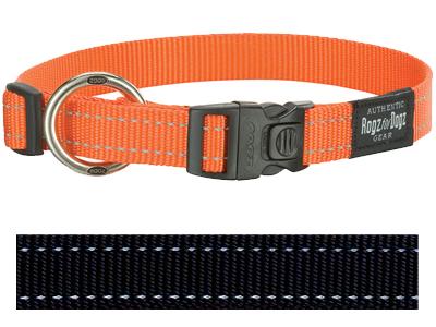 Rogz For Dogs Fanbelt Halsband Zwart 20 MMX34 - 56 CM - Best4pets.nl