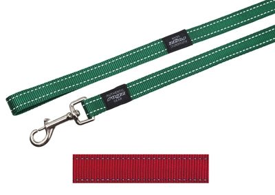 Rogz For Dogs Fanbelt Long Lijn Rood 20 MMX1,8 MTR - Best4pets.nl