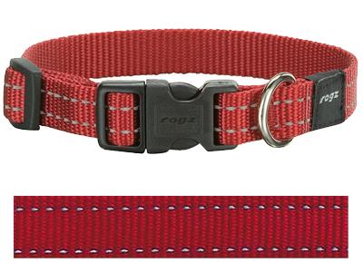 Rogz For Dogs Snake Halsband Rood 16 MMX26 - 40 CM - Best4pets.nl